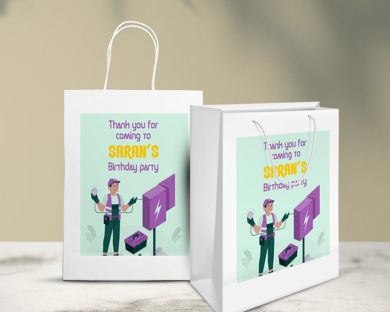 Electrician Theme Oversized Return Gift Bag - image 5 of 5 | Party Supplies India