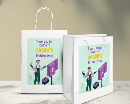 Electrician Theme Oversized Return Gift Bag - image 5 of 5 | Party Supplies India