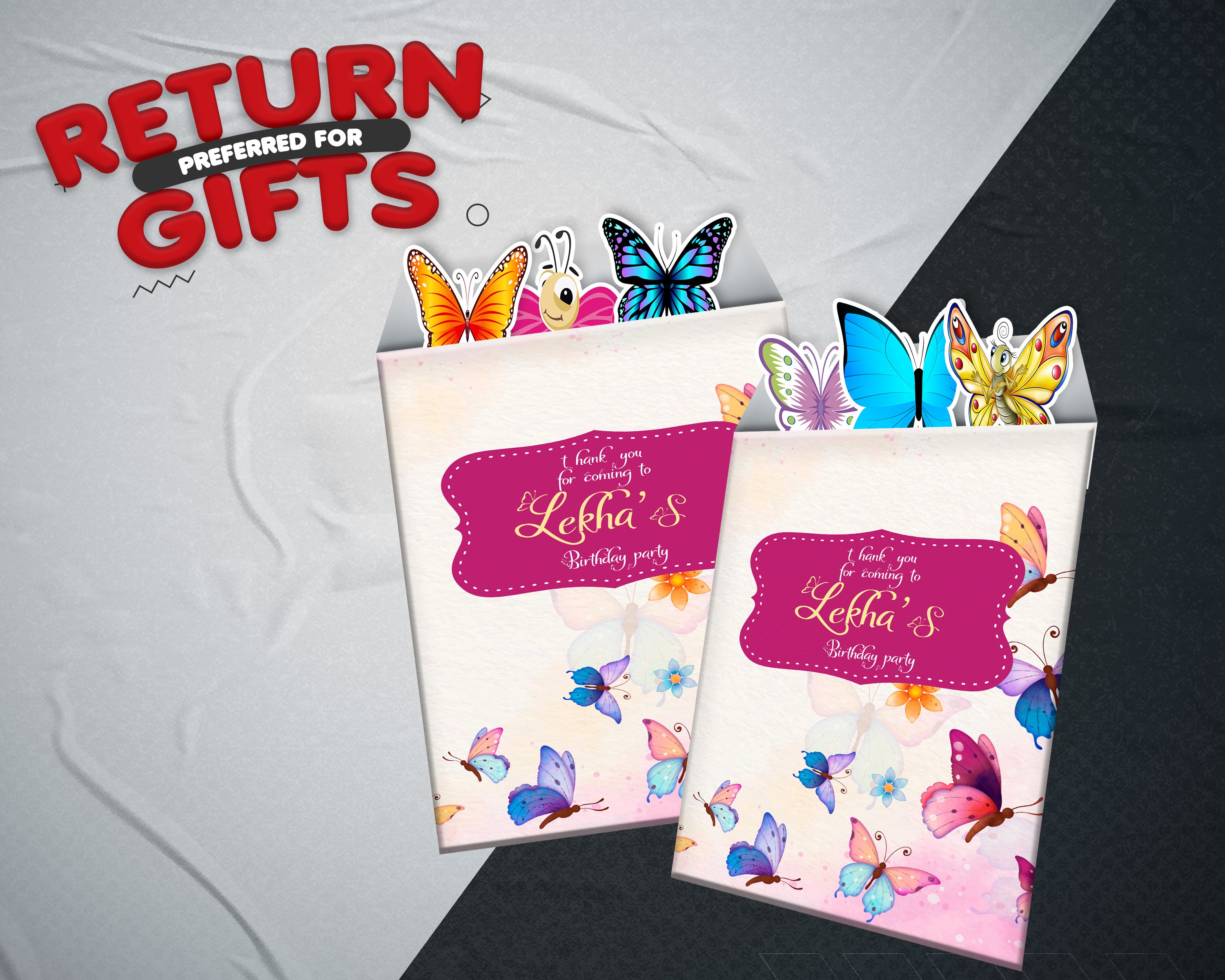 Butterfly theme Mini Magnetic Return Gift Pack