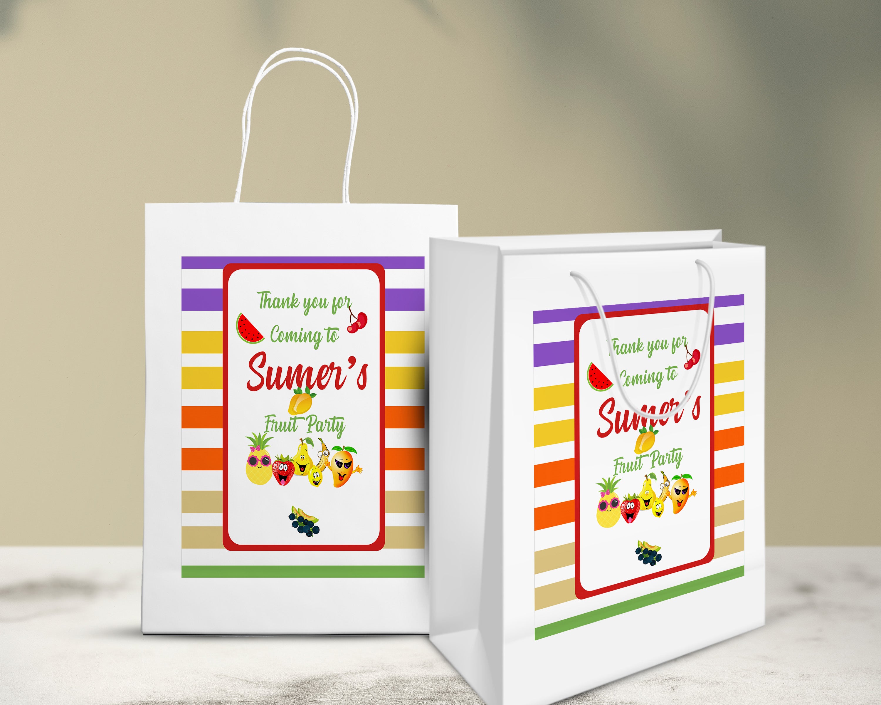 Fruits Theme Oversized Return Gift Bag - image 5 of 5 | Party Supplies India