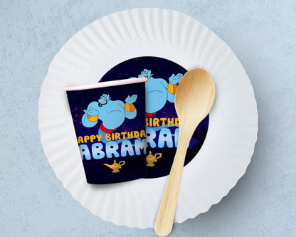 Aladdin Theme Party Cups and Plates Combo