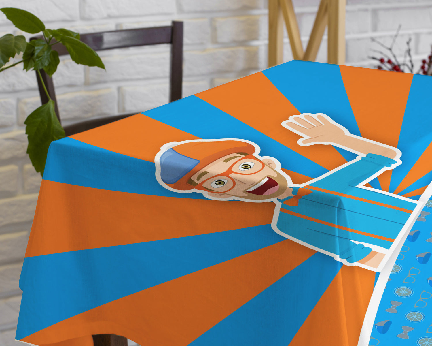 Blippi Theme Cake Tablecover - image 2 of 4 | Party Supplies India