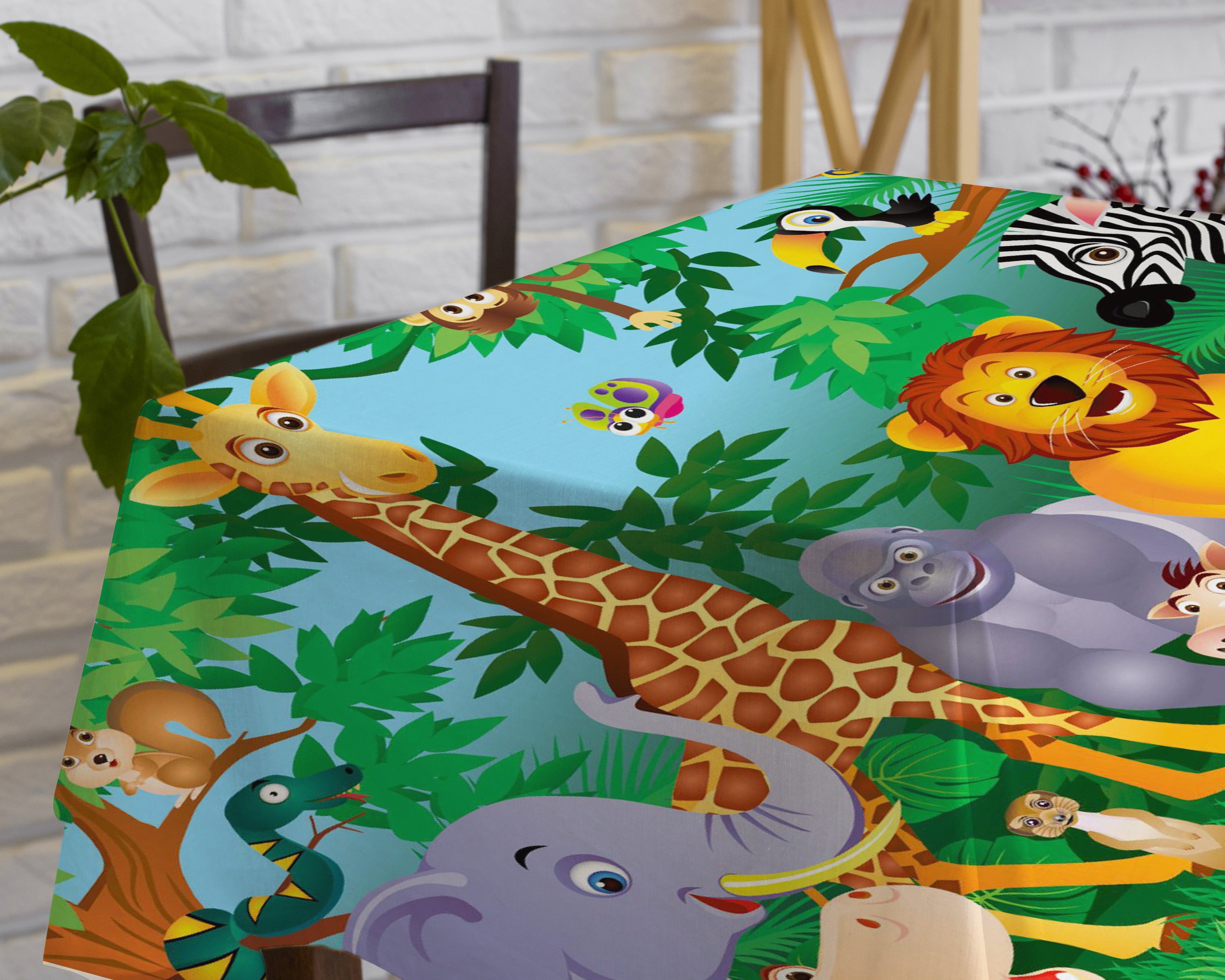 Jungle Theme Cake Tablecover