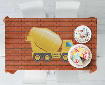 PSI Construction Theme Cake Tablecover