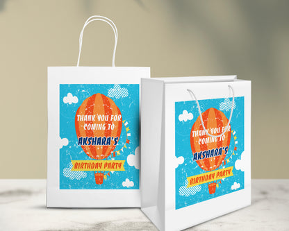 Hot Air Girl theme Oversized Return Gift Bag
