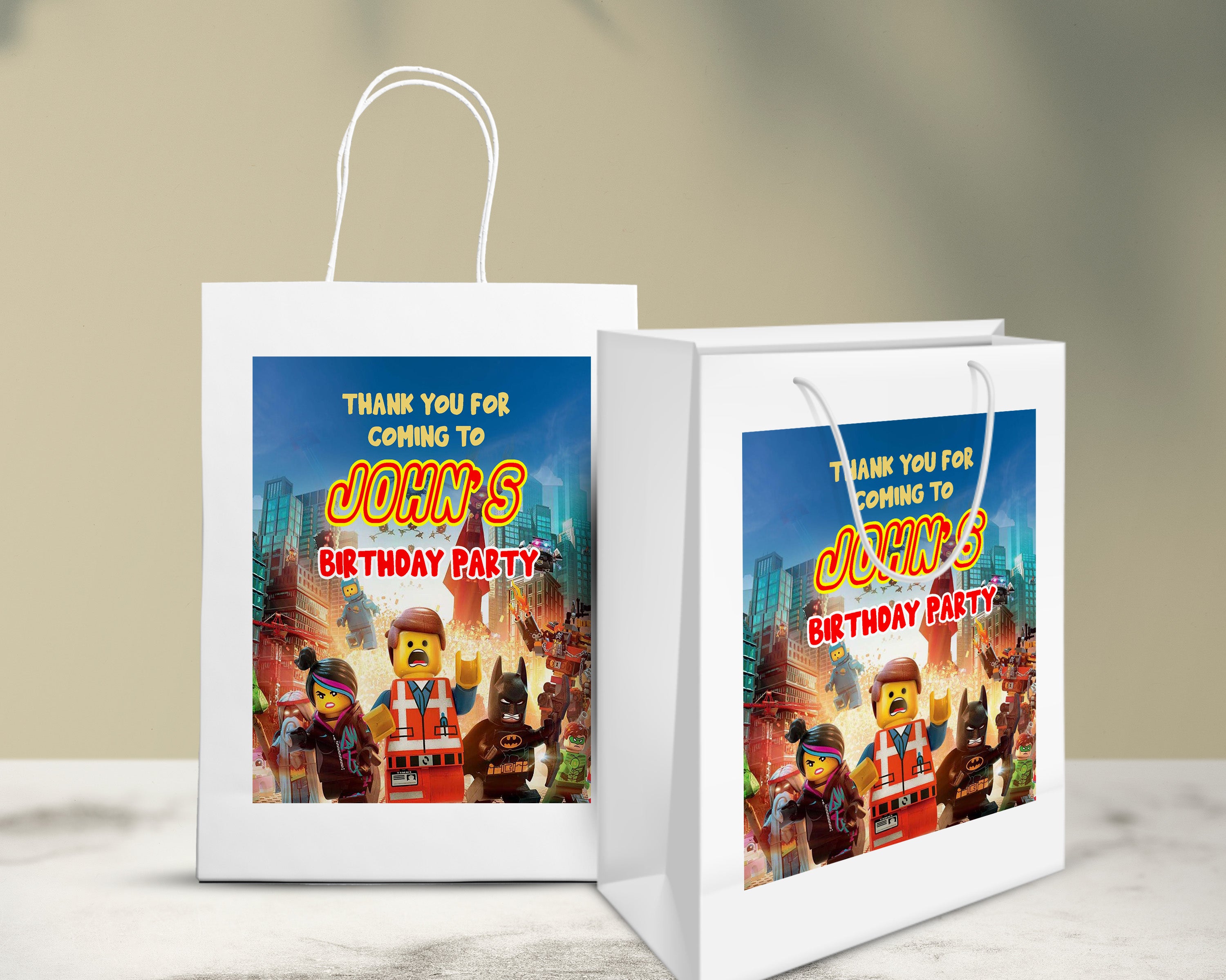 PSI LEGO Theme Oversized Return Gift Bag