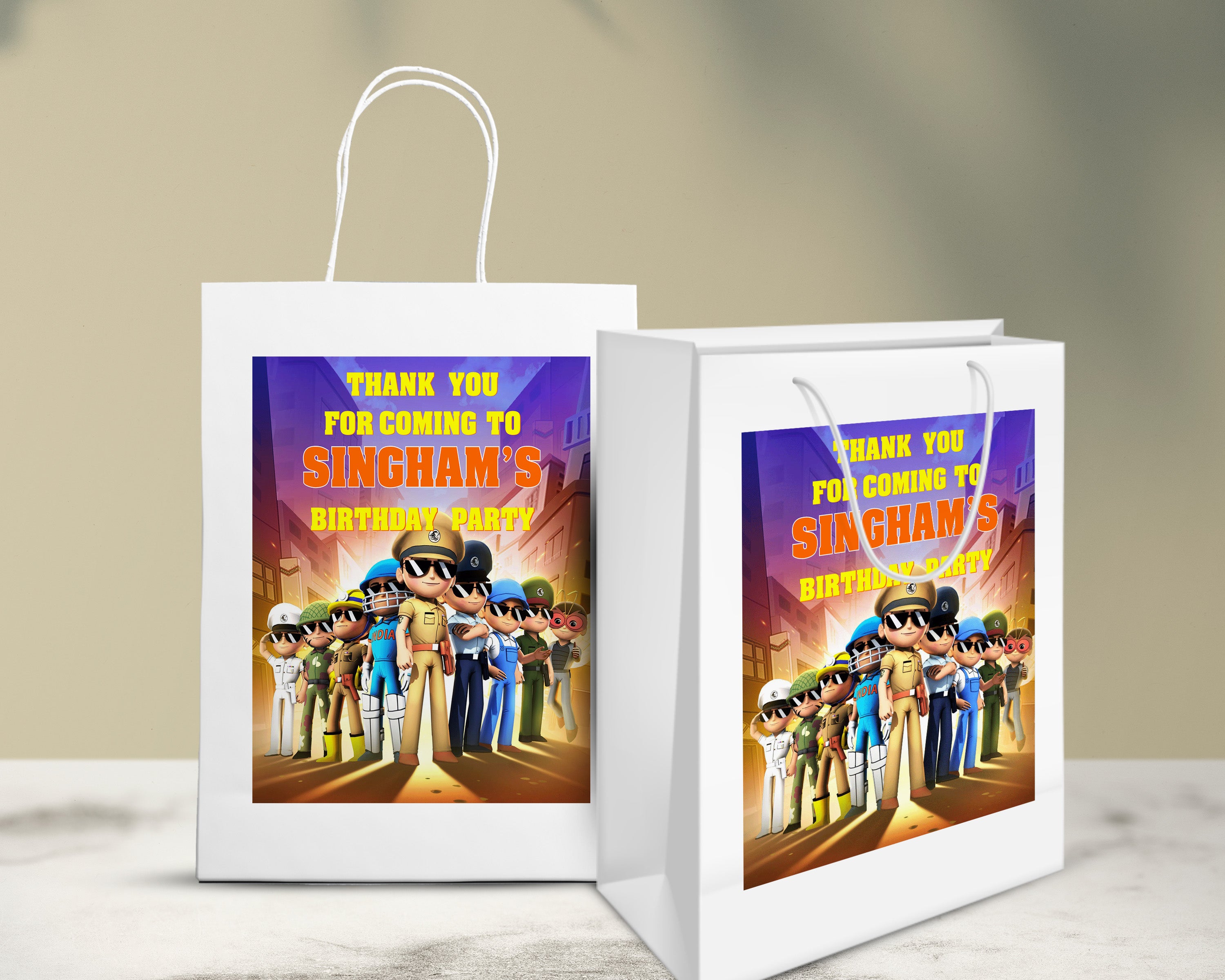 PSI Little Singham Theme Oversized Return Gift Bag