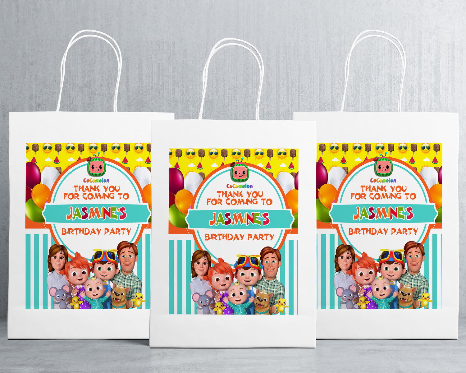 Cocomelon Girl Theme Oversized Return Gift Bag - image 1 of 5 | Party Supplies India