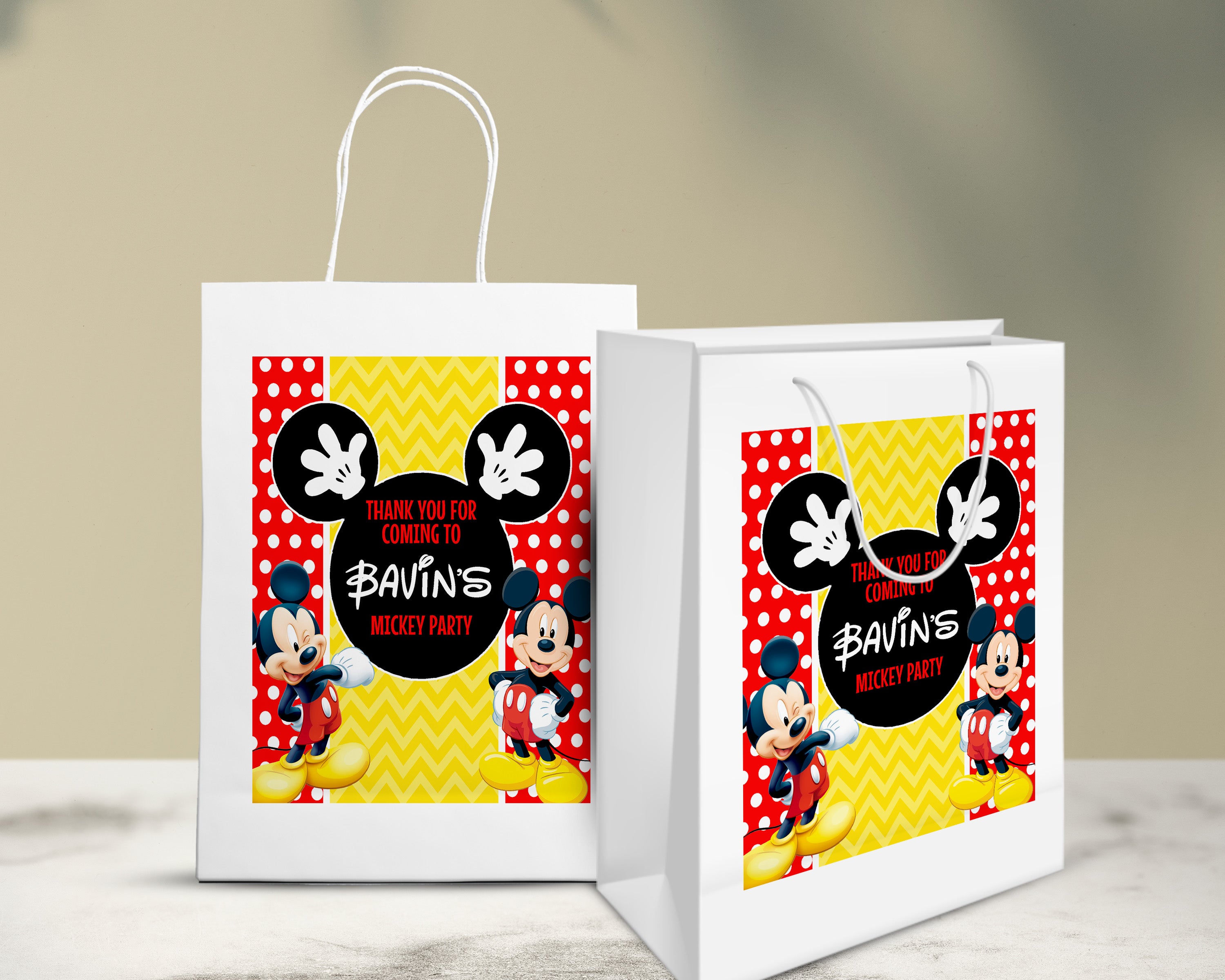 PSI Mickey Mouse Theme Oversized Return Gift Bag