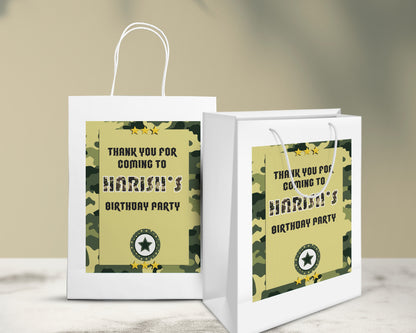 Military Theme Oversized Return Gift Bag