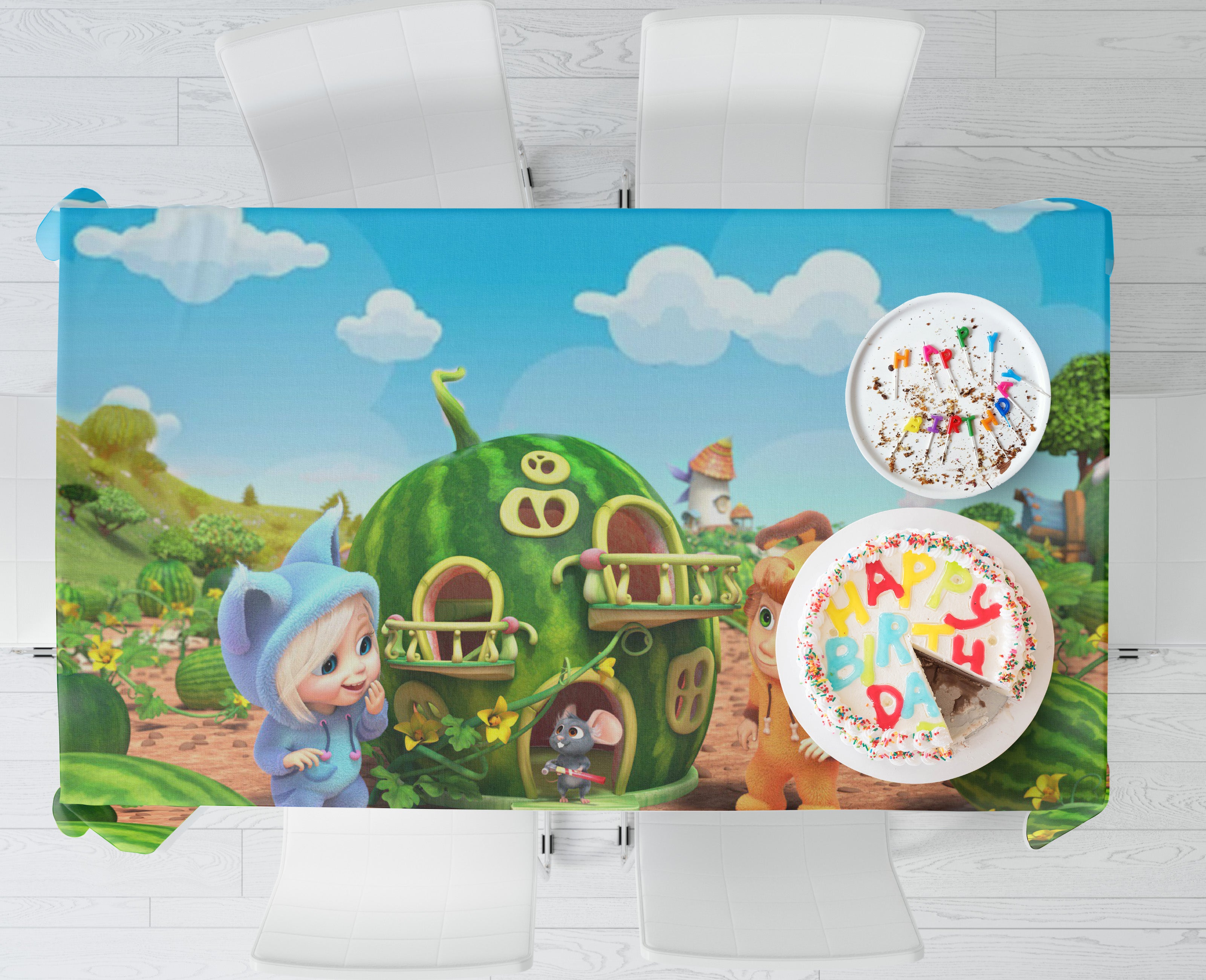 PSI Dave And Ava Theme Cake Tablecover