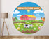 Farm Theme Personalized Round  Backdrop - image 1 of 6 | Party Supplies India