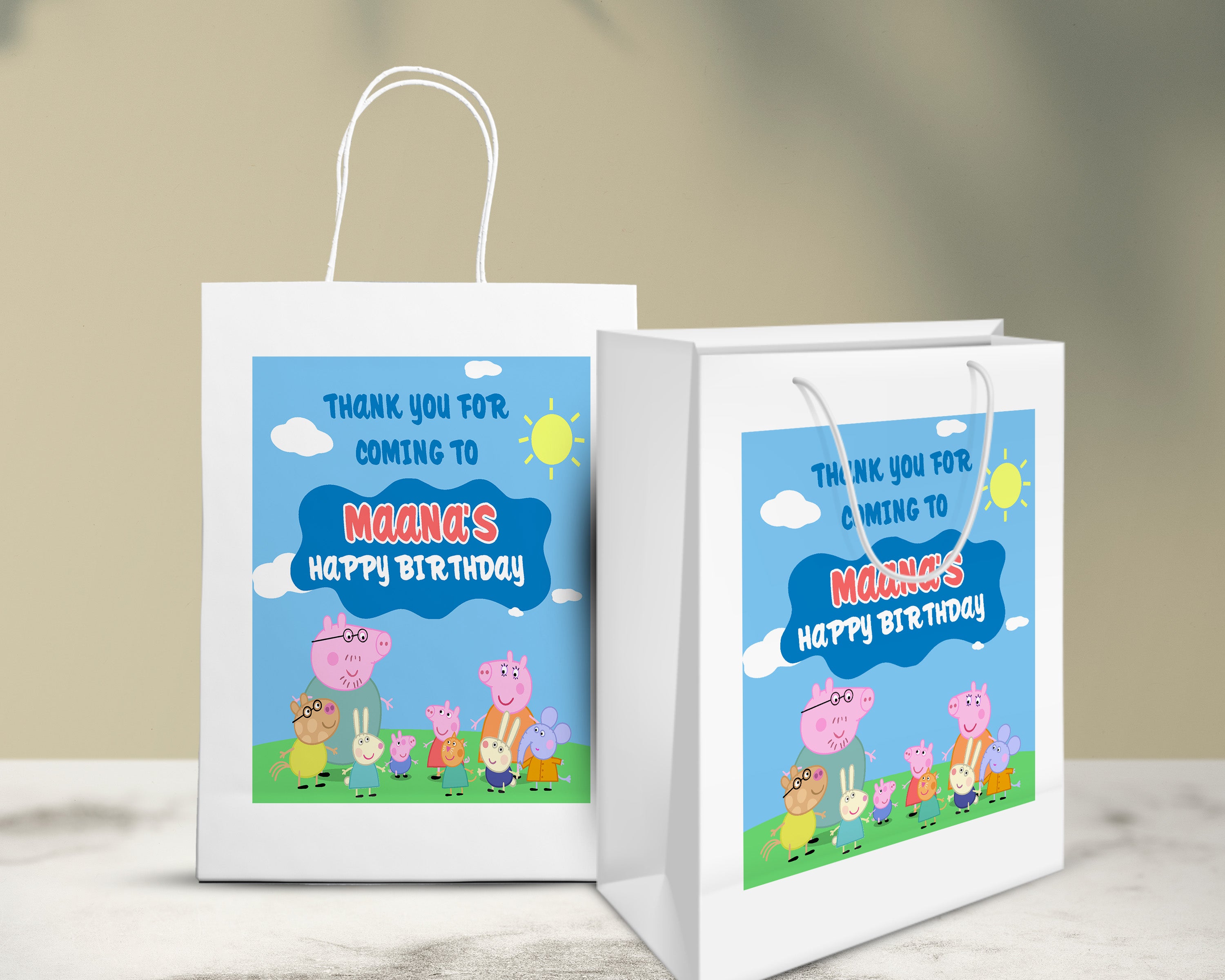 Peppa Pig Boy Theme Oversized Return Gift Bag
