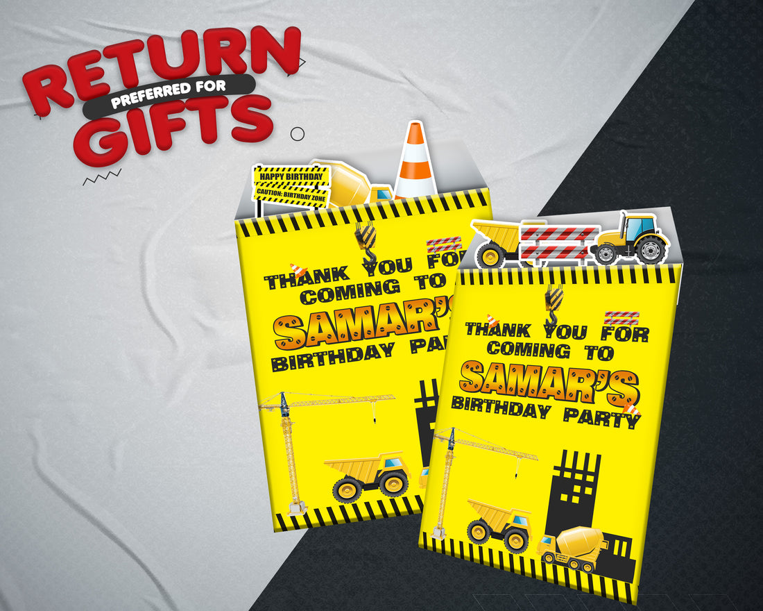 PSI Construction Theme Mini Magnetic Return Gift Pack