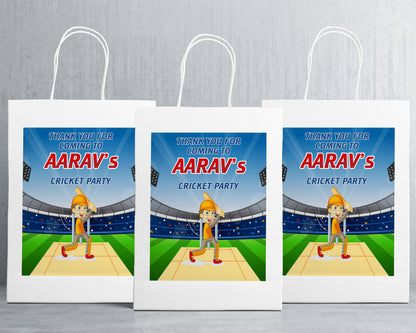 Cricket Theme Oversized Return Gift Bag