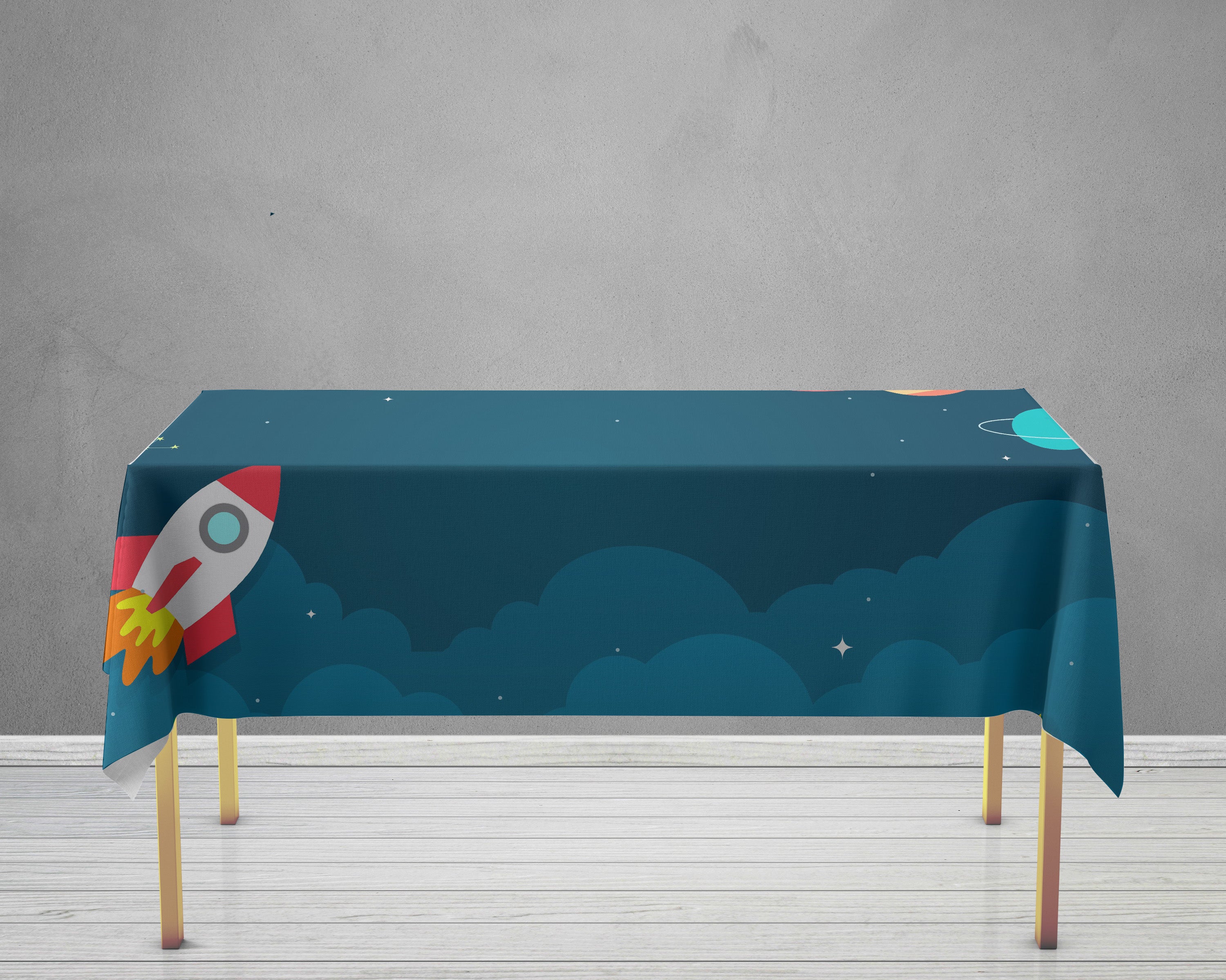 Space Theme Cake Tablecover