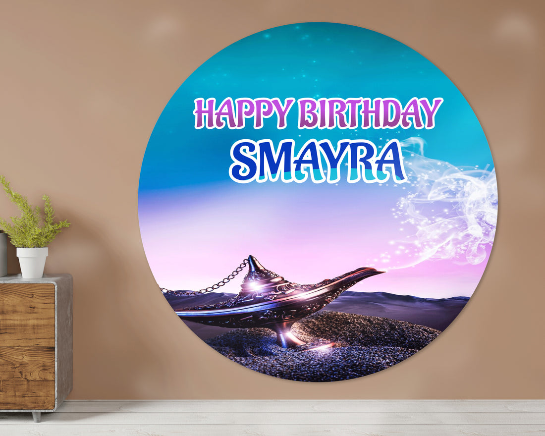 Aladdin Theme Round Backdrop