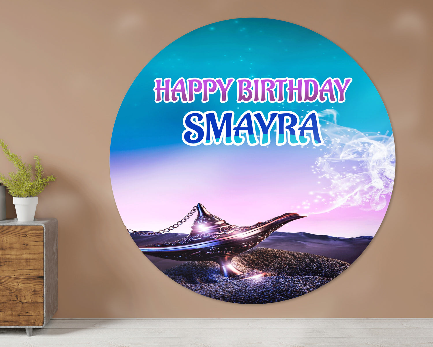 Aladdin Theme Round Backdrop