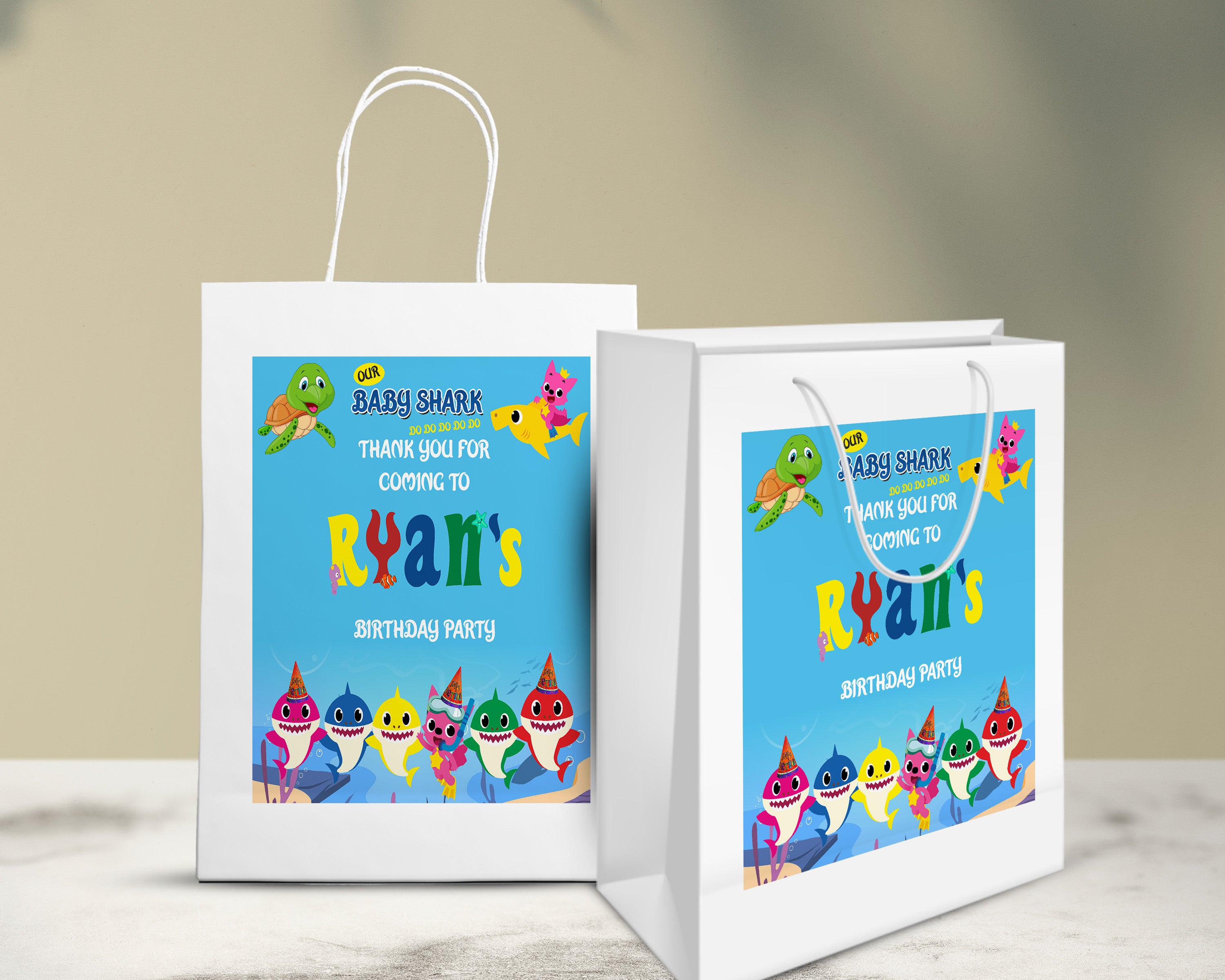 Shark Boy Theme Oversized Return Gift Bag - image 5 of 5 | Party Supplies India