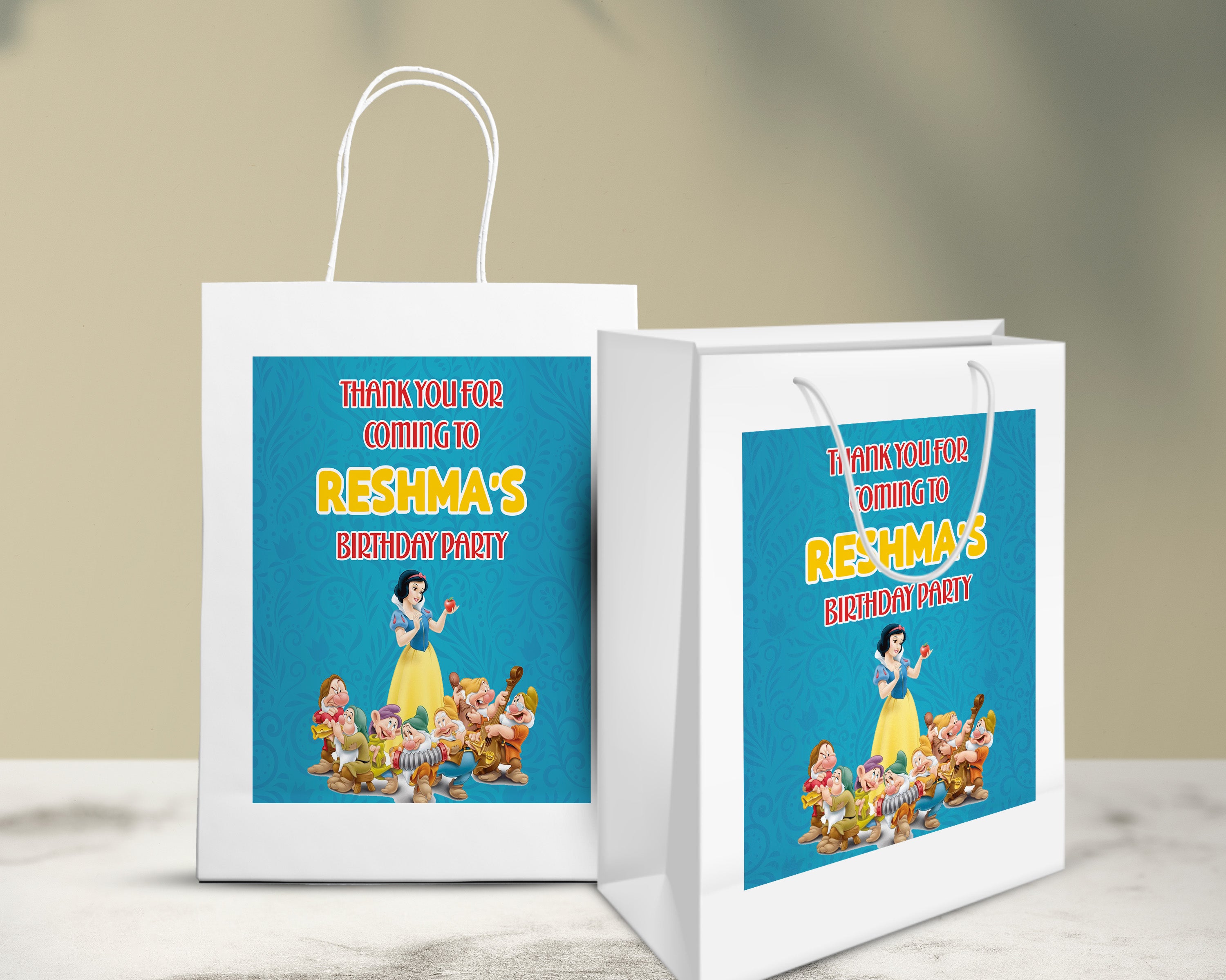 Snow White And Theme Oversized Return Gift Bag - image 5 of 5 | Party Supplies India