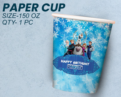 Frozen Theme Party Cups and Plates Combo