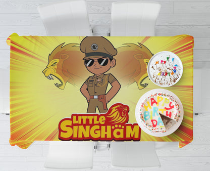 Little Singham Theme Cake Tablecover