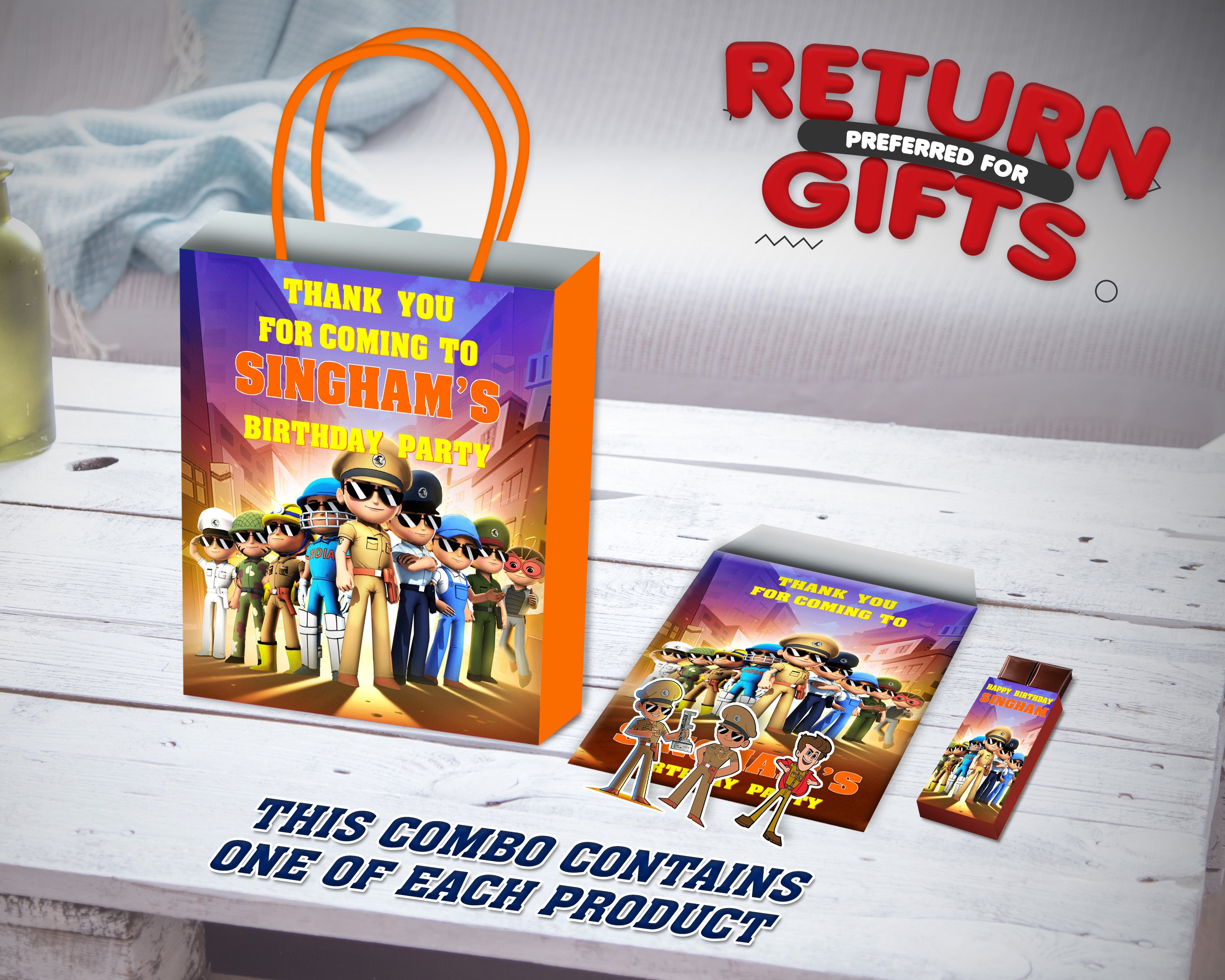 Little Singham Theme Return Gift Combo