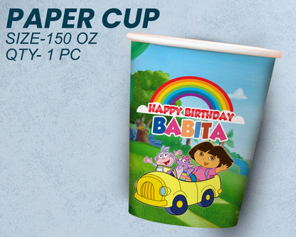 PSI Dora the Explorer Theme Party Cups and Plates Combo