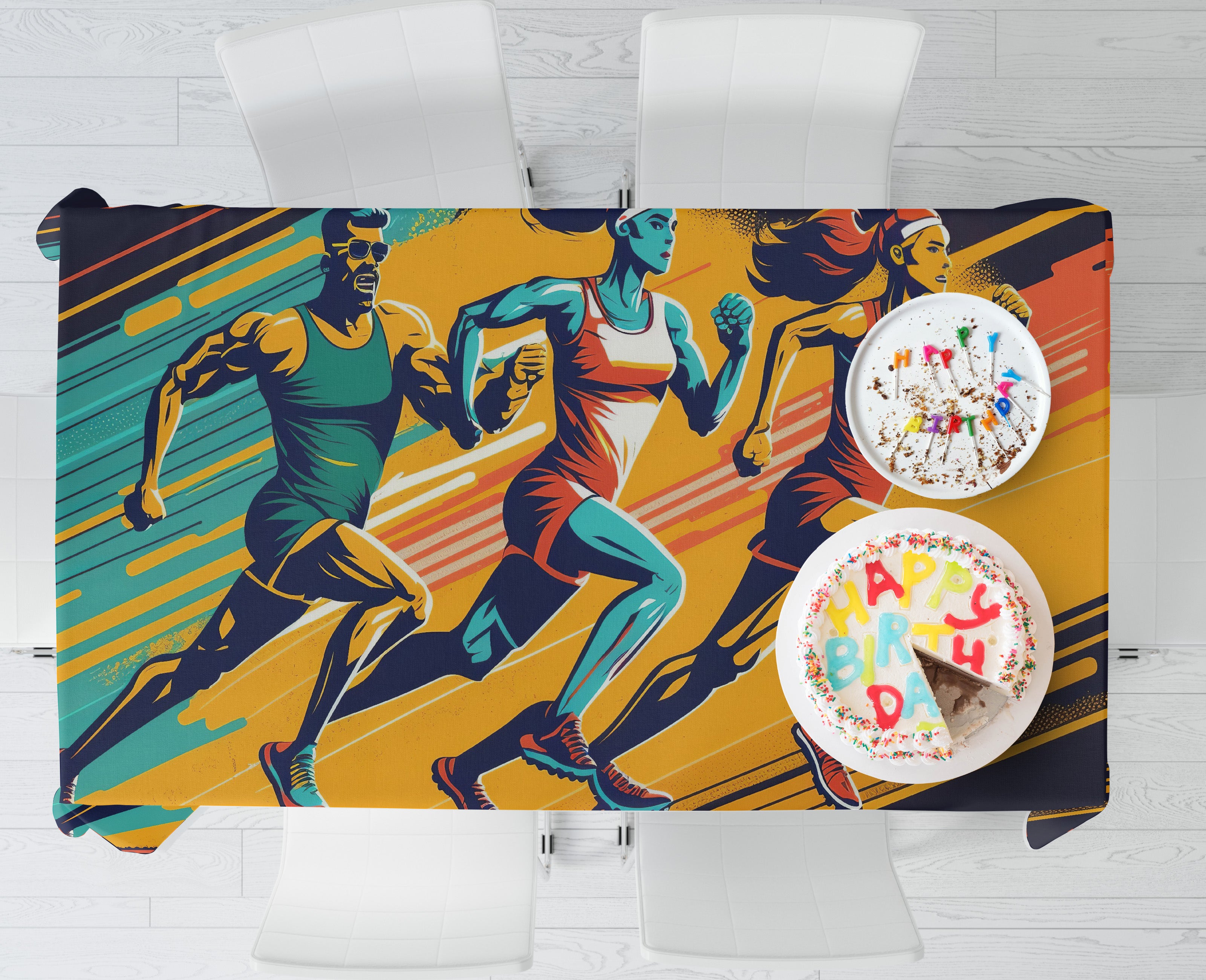 Marathon Premium Theme Cake Tablecover