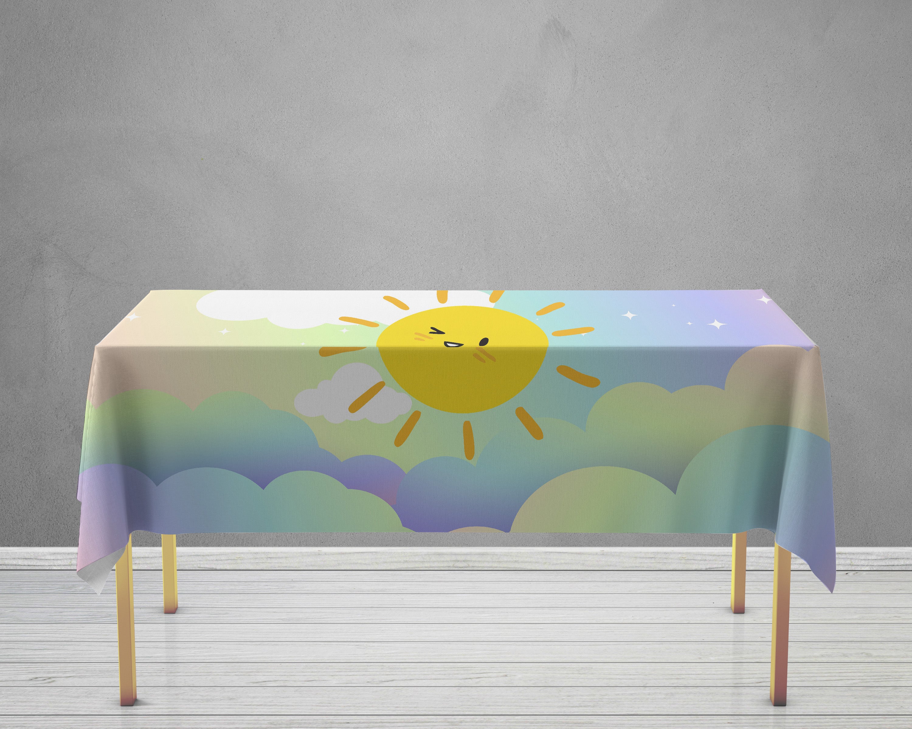 Sunshine Girl Theme Cake Tablecover