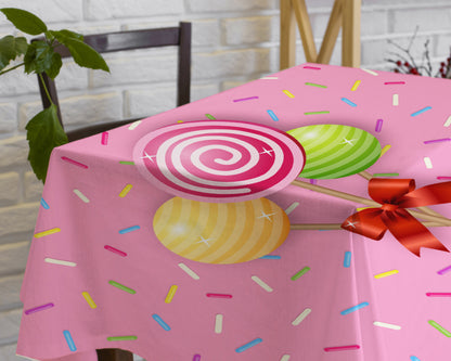 Candy Theme Cake Tablecover