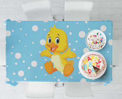 Duck Boy Theme Cake Tablecover