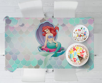 Mermaid Theme Cake Tablecover