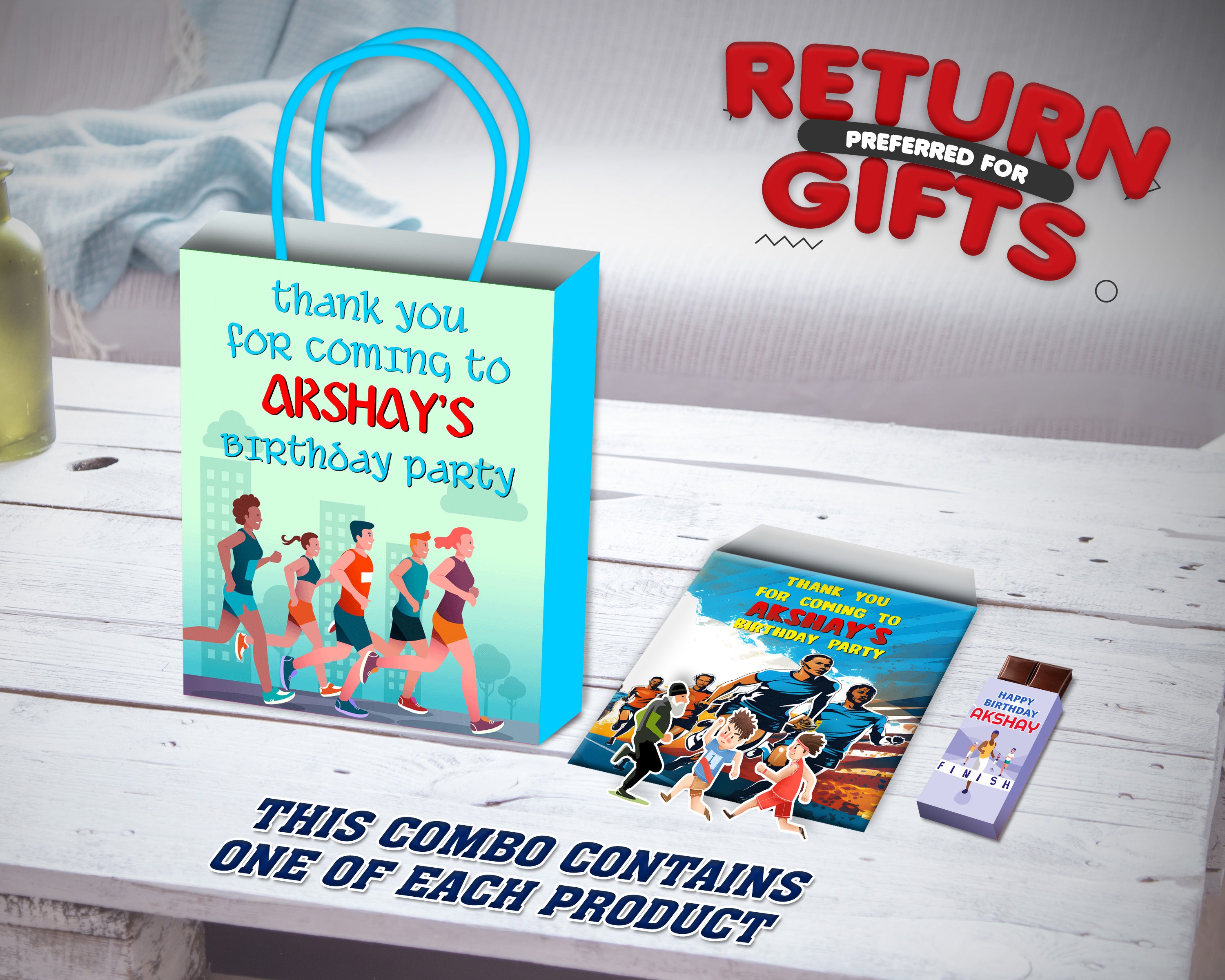 Marathon Theme Return Gift Combo