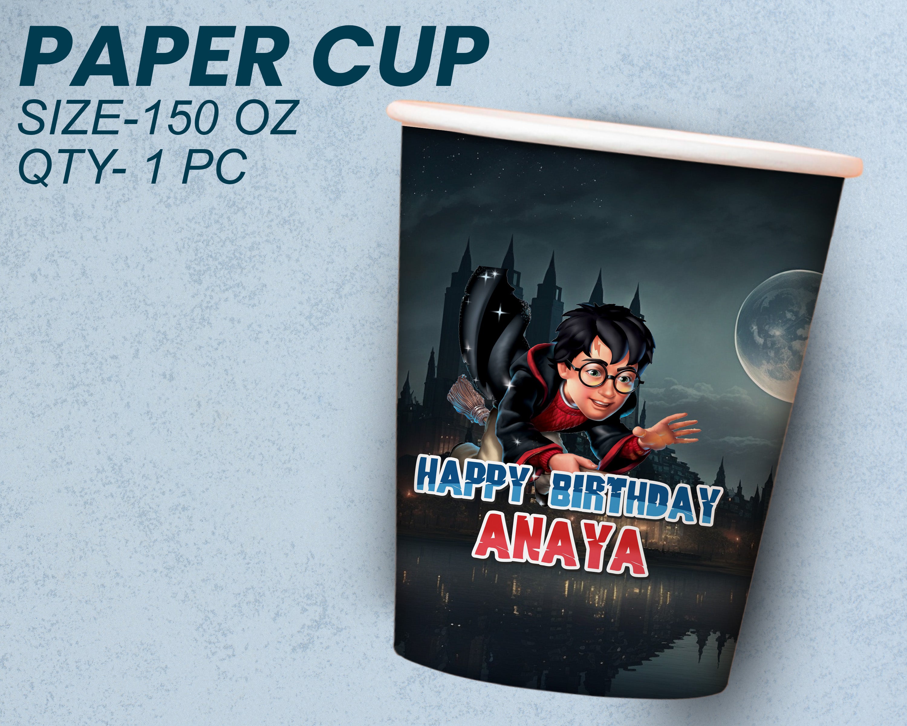 Harry Potter Theme Party Cups and Plates Combo