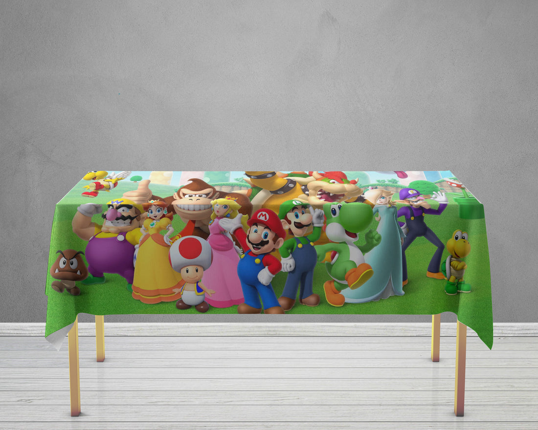 PSI Super Mario Theme Cake Tablecover