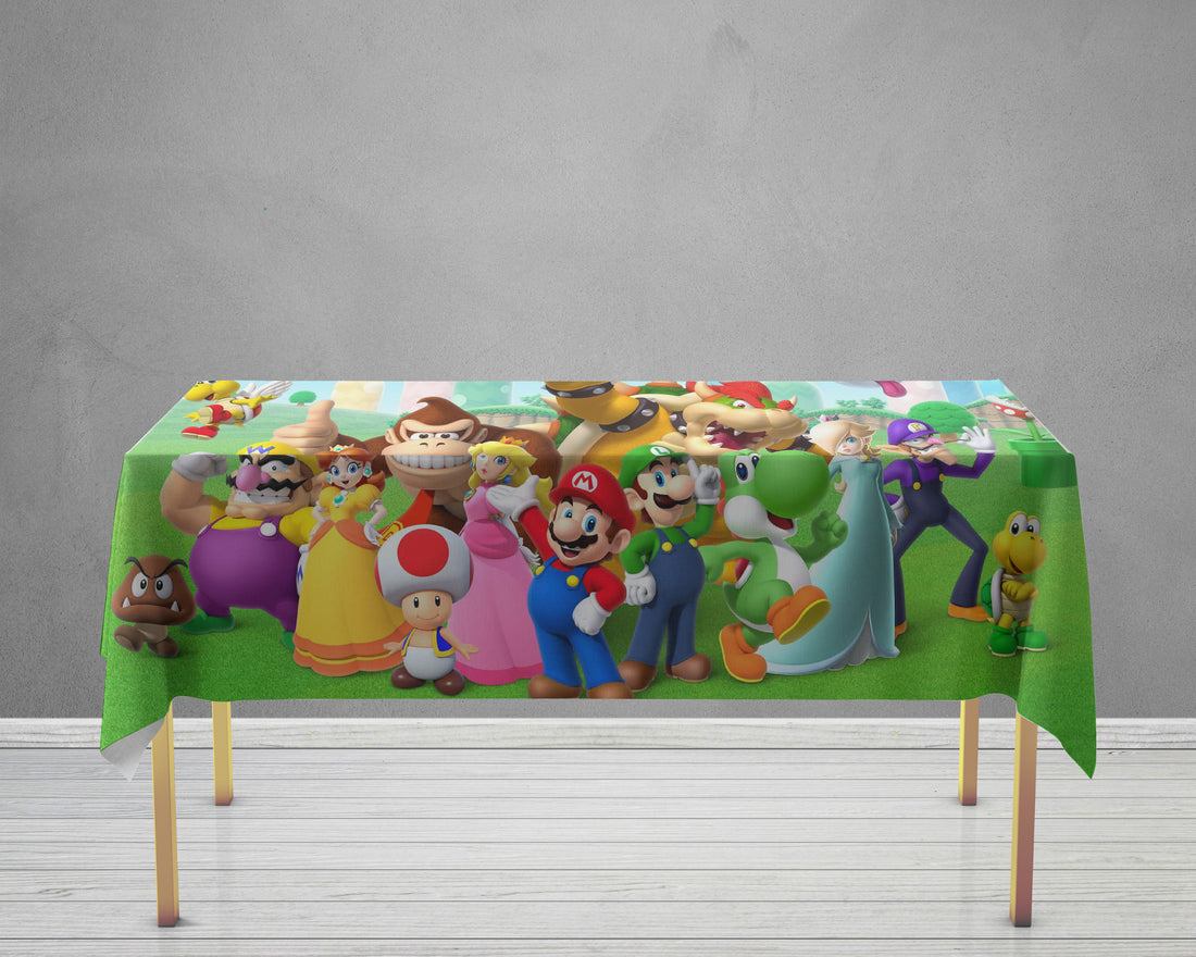 Super Mario Theme Cake Tablecover