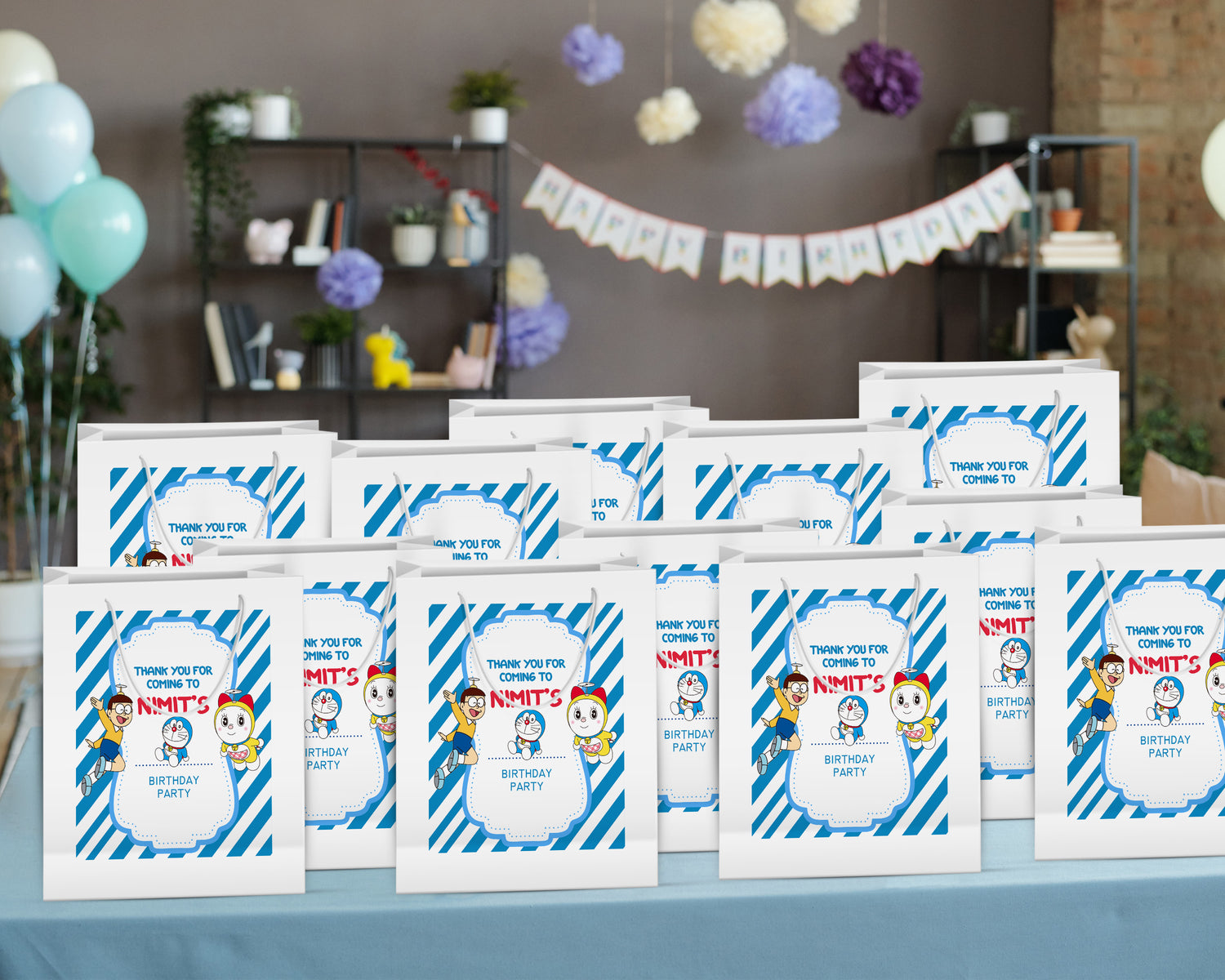Doaraemon Theme Oversized Return Gift Bag - image 4 of 5 | Party Supplies India
