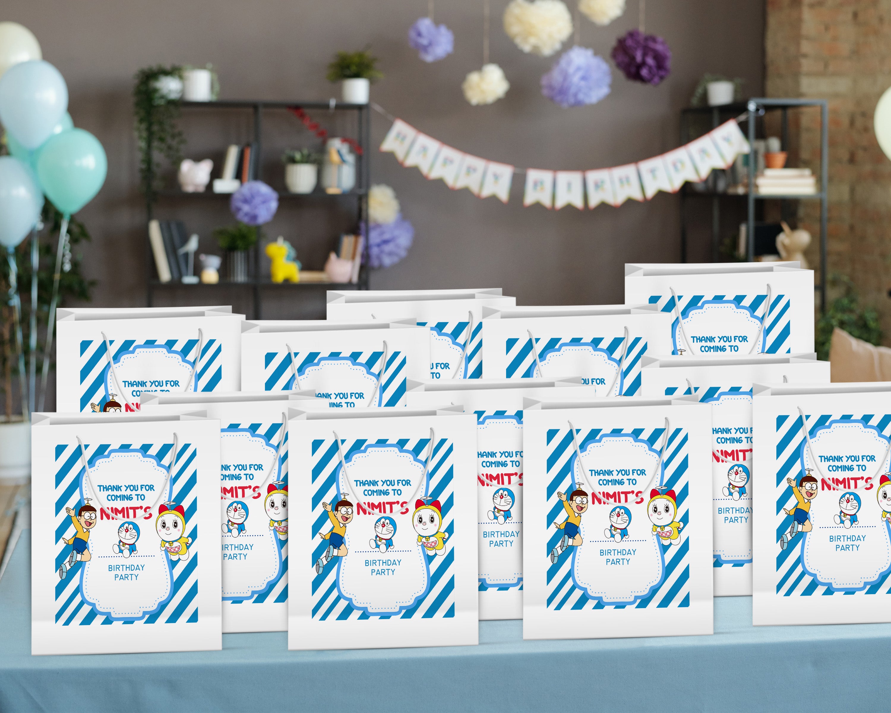 Doaraemon Theme Oversized Return Gift Bag - image 4 of 5 | Party Supplies India