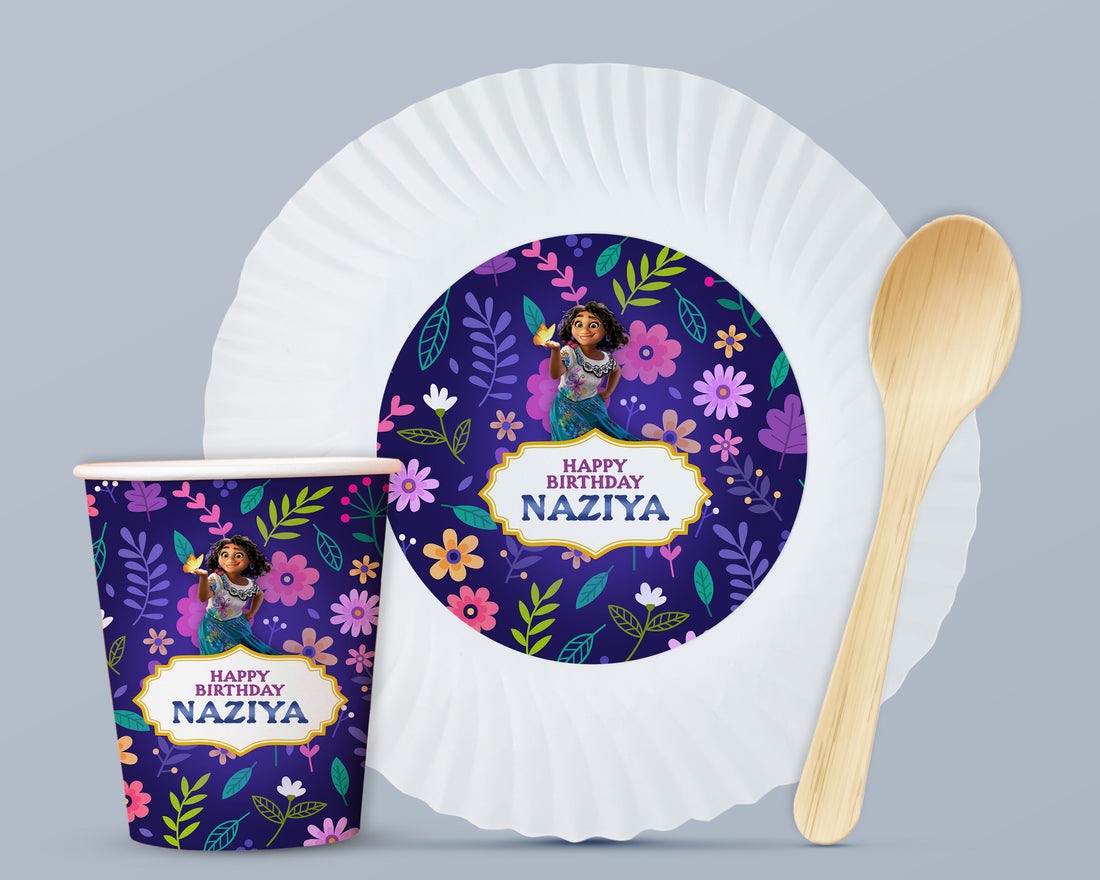 Encanto theme Party Cups and Plates Combo