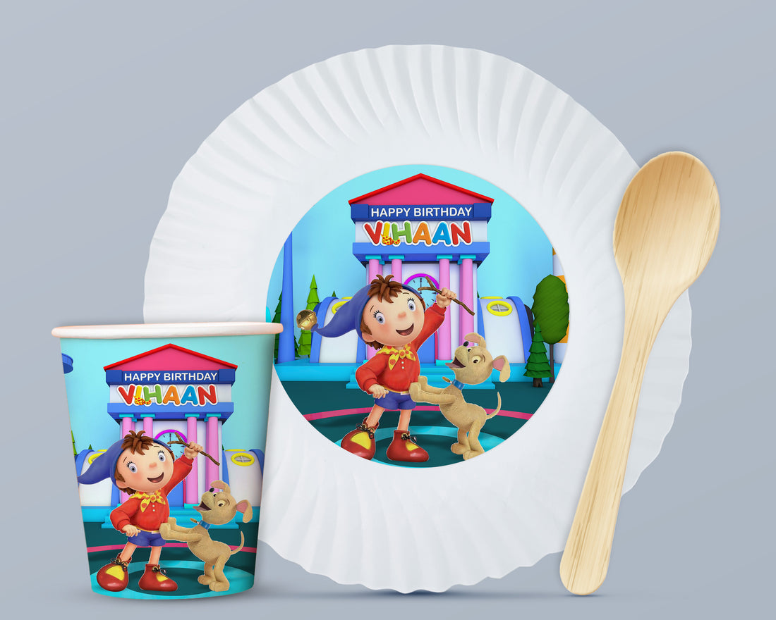 PSI Noddy Theme Party Cups and Plates Combo
