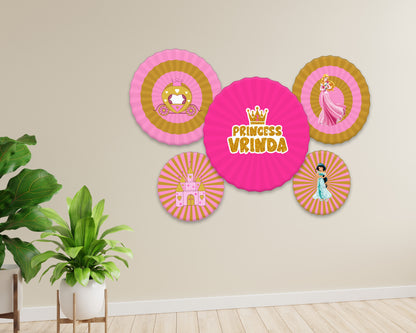 Princess Theme Paper Fan