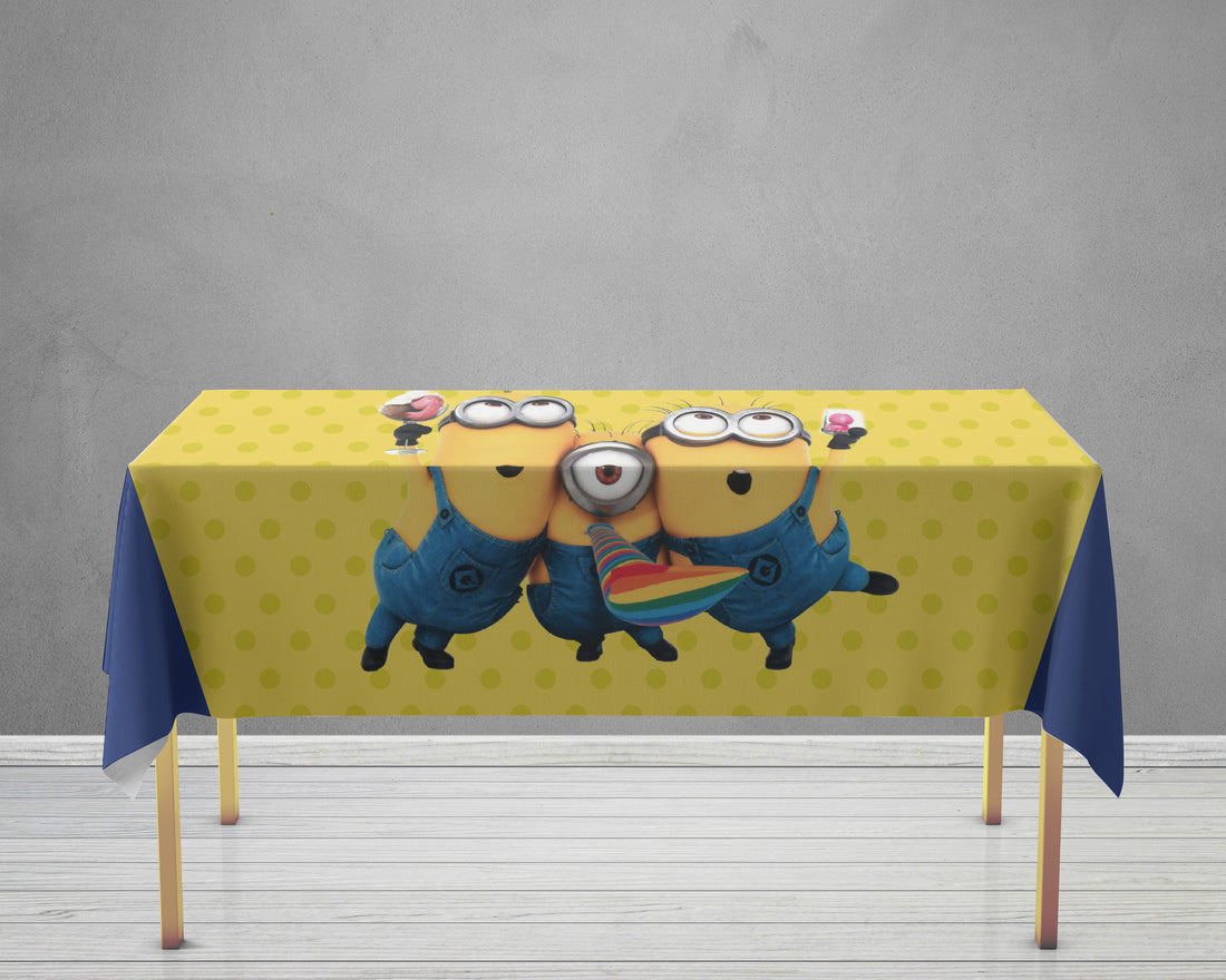Minion Theme Cake Tablecover