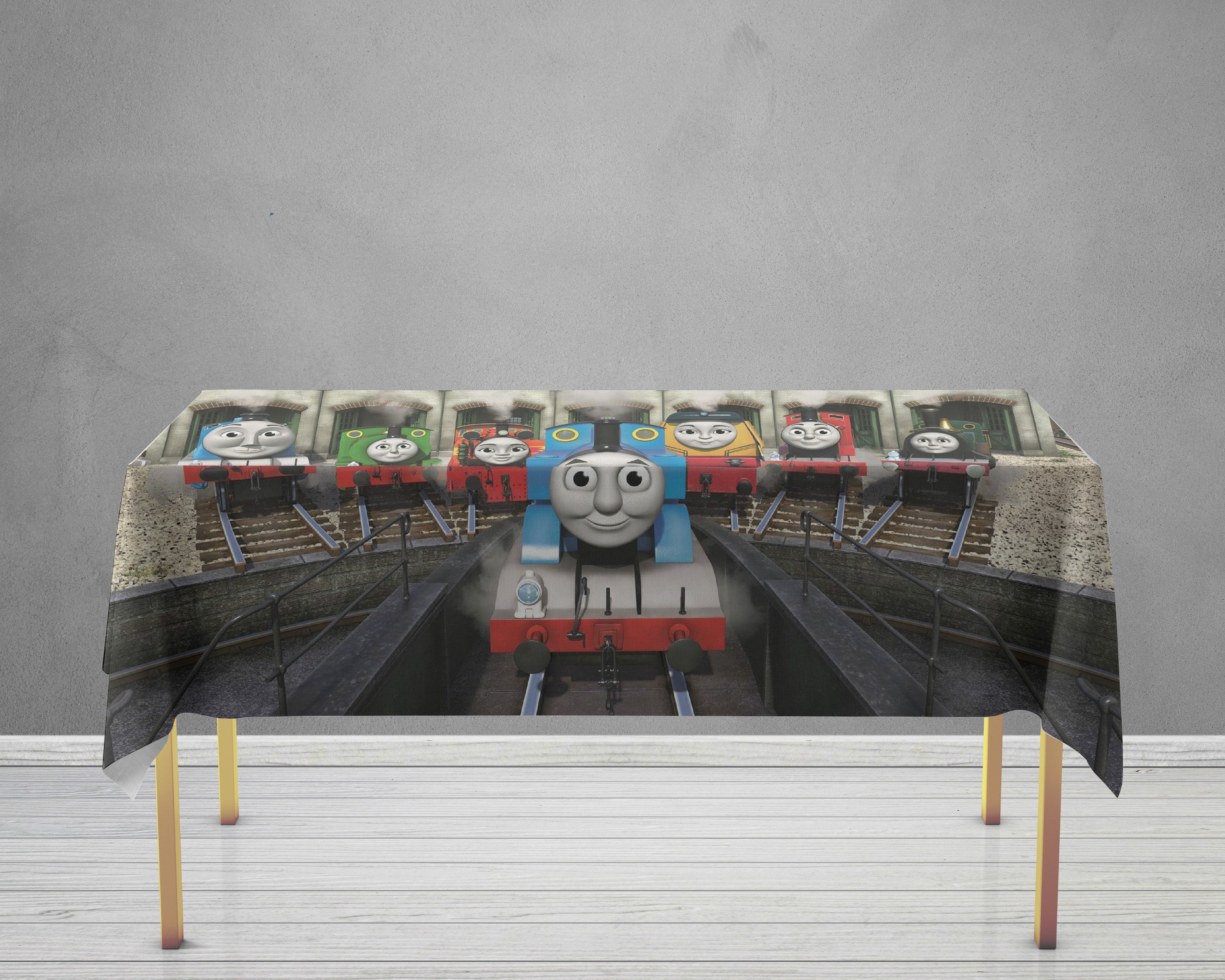 Thomas and Friends Theme Cake Tablecover