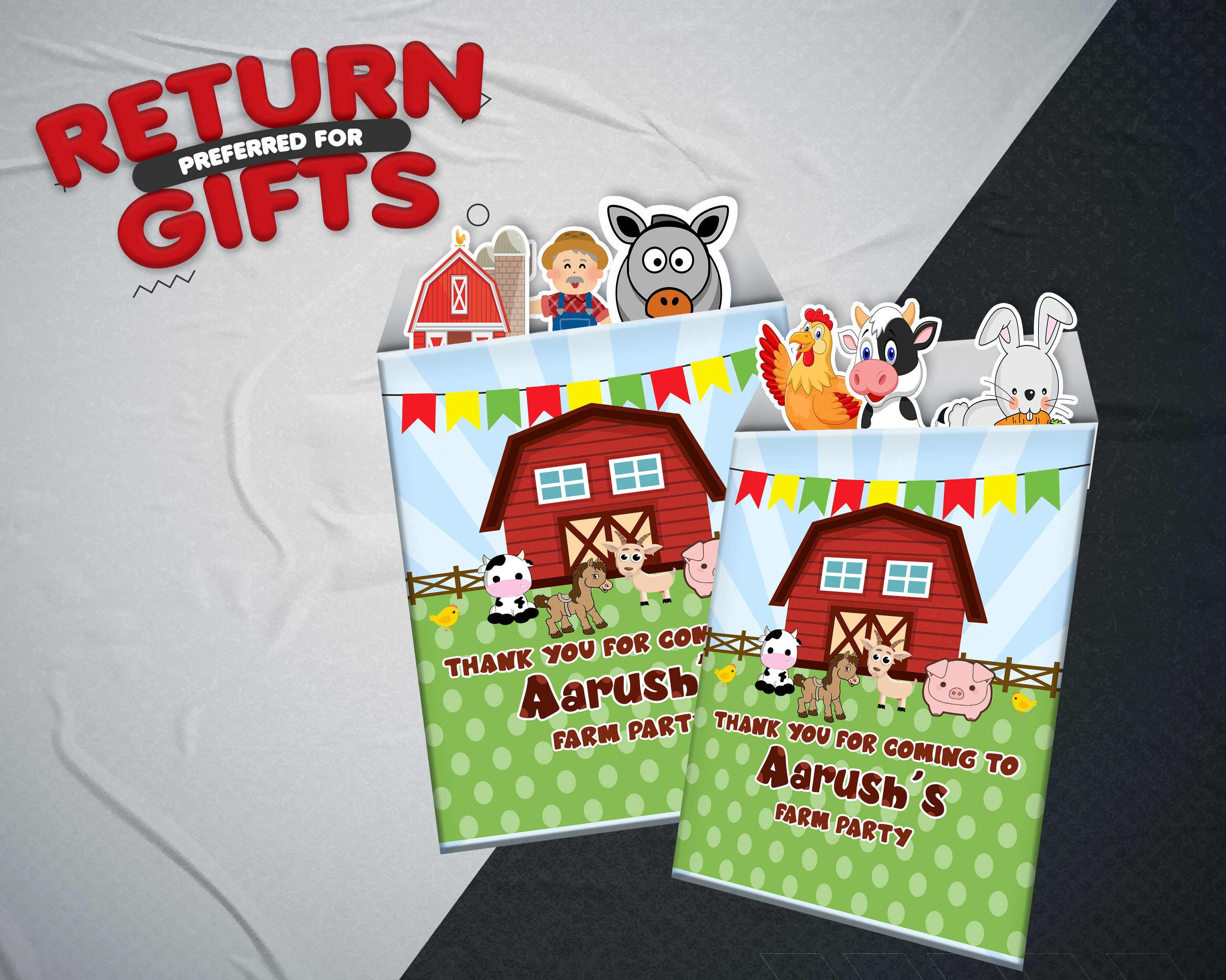 Farm Theme Mini Magnetic Return Gift Pack