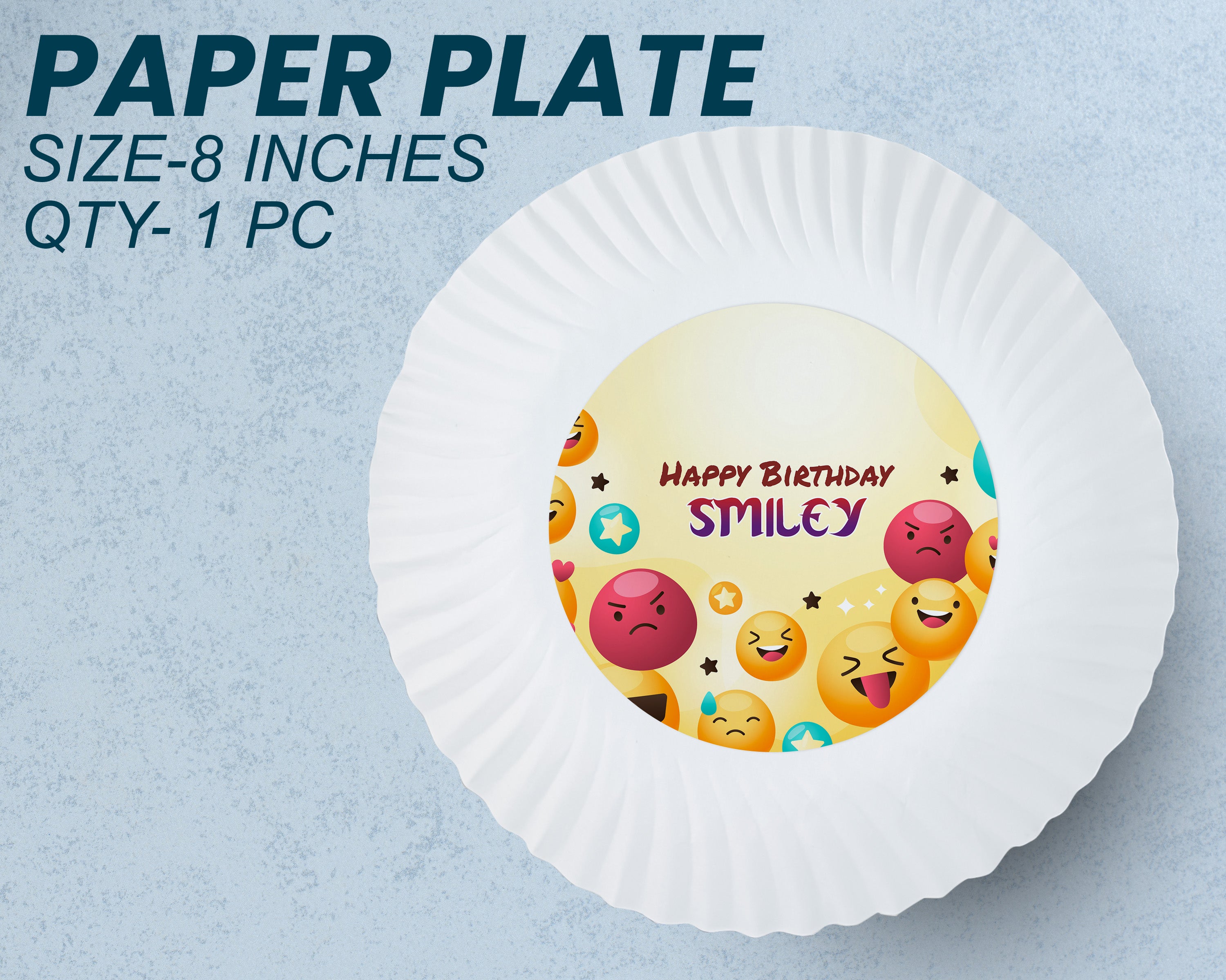 Emoji Theme Party Cups and Plates Combo