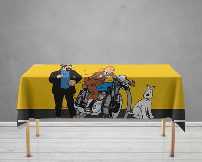 Tin Tin Theme Cake Tablecover