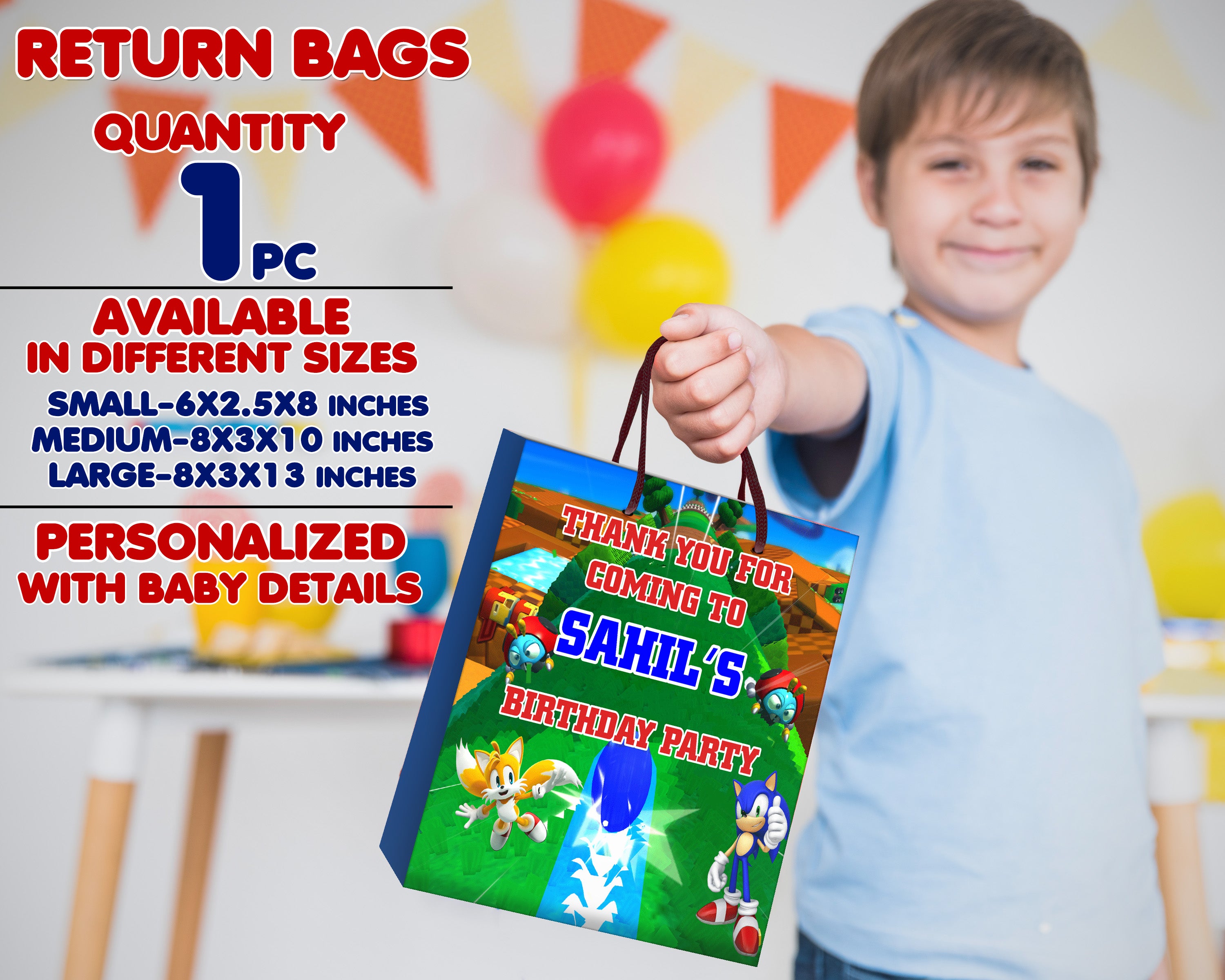 Sonic the Hedgehog Theme Return Gift Combo