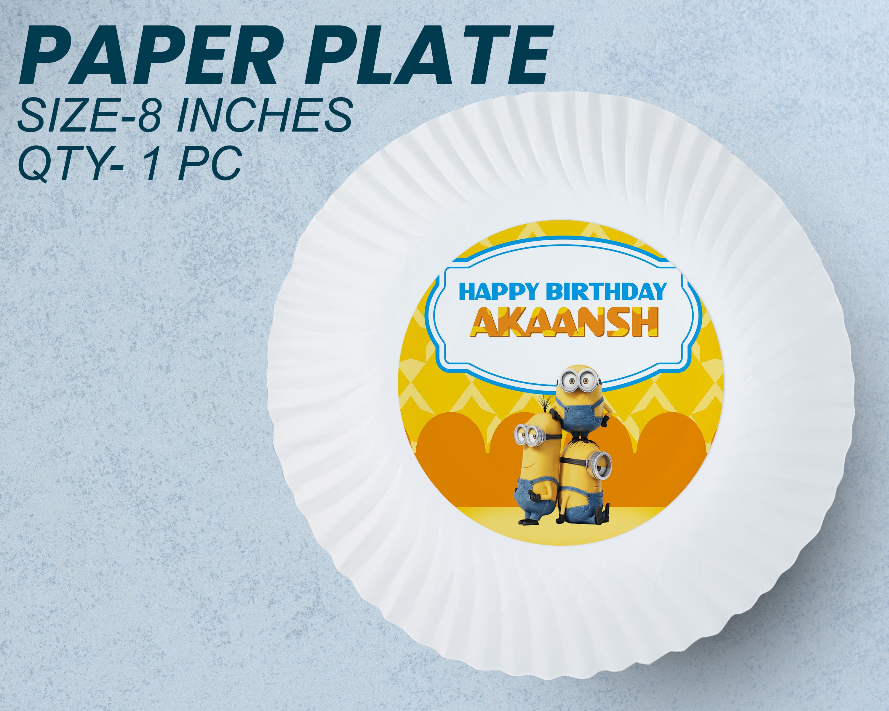 PSI Minion Theme Party Cups and Plates Combo
