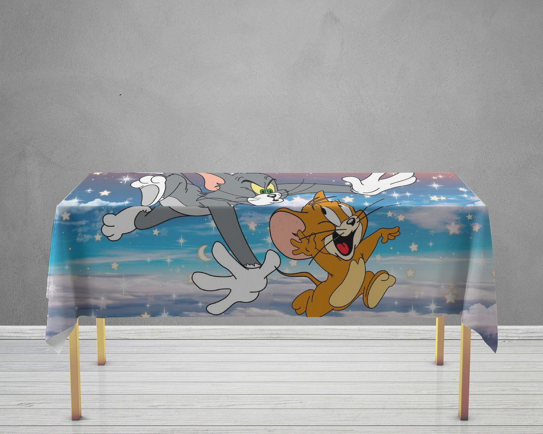 Tom and Jerry Theme Cake Tablecover